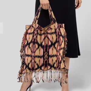 Ulla Johnson Ikat Fringe Tote